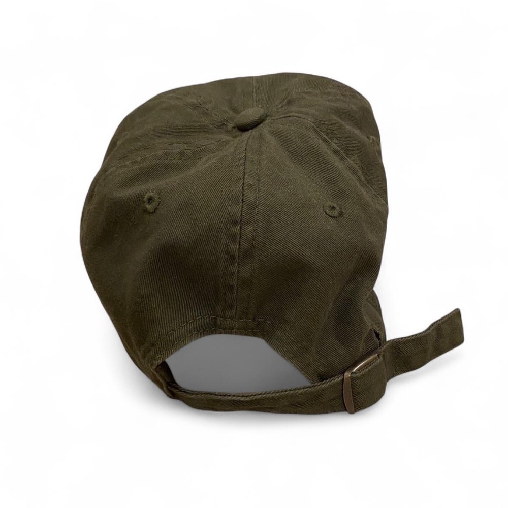 BDG Olive Green Plain Baseball Cap - Picture 4 of 5